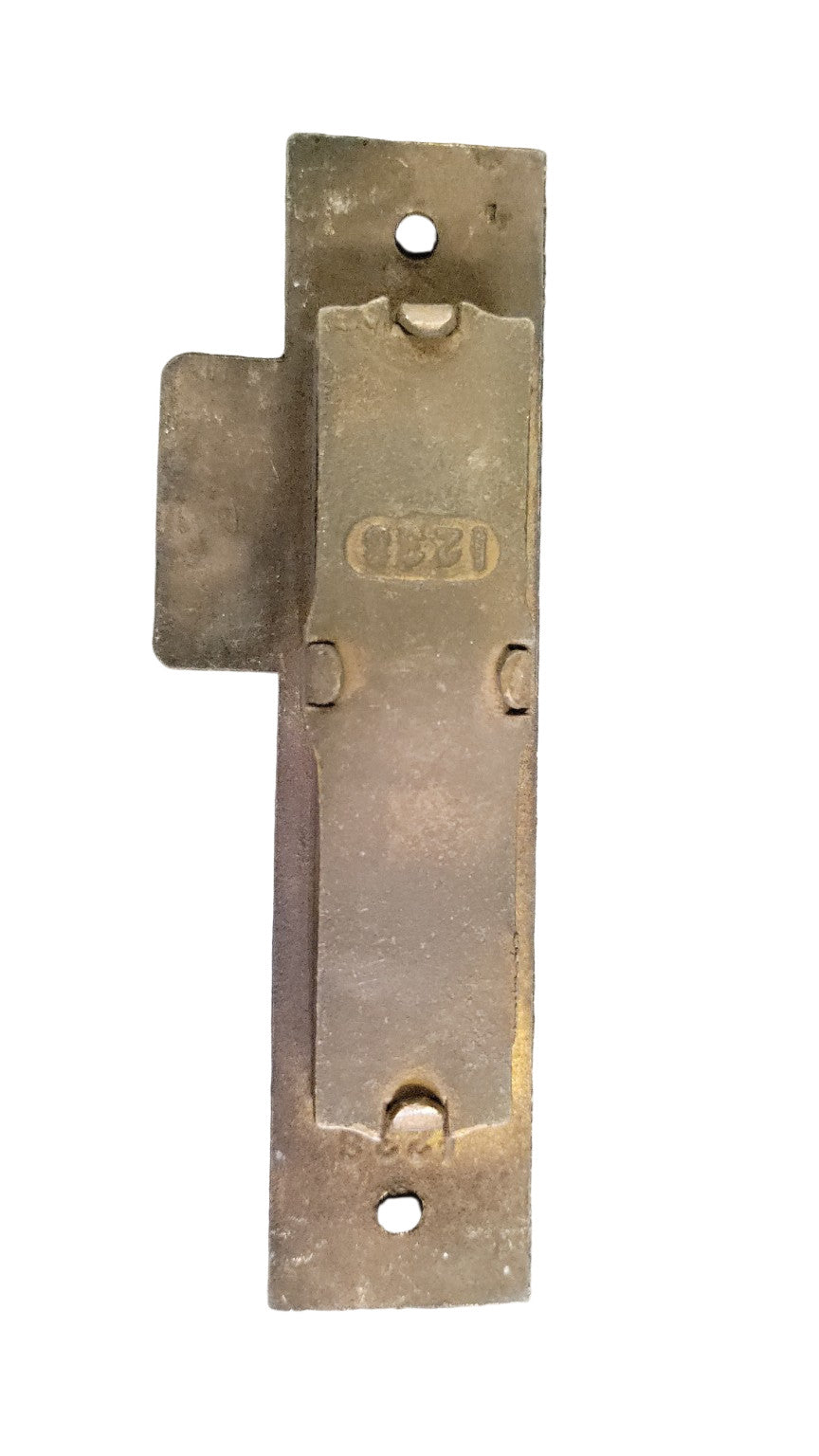 Antique Brass Double-Mortise Strike Plate – 5 ⅝" L x 1 1/4" W
