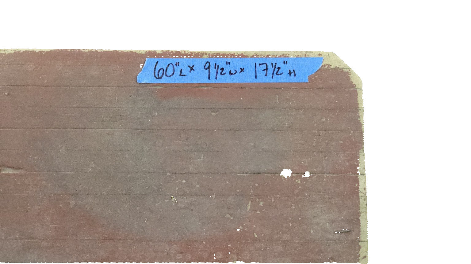 Vintage Industrial Wood & Pipe Bench – 60" L x 9 ½" W x 17 ½" H