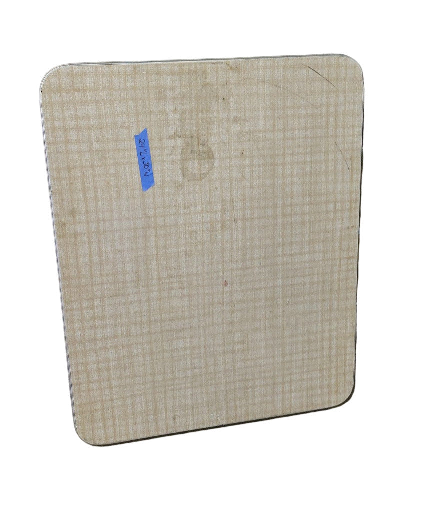 Mid-Century Rectangular Laminate Tabletop with Aluminum Trim