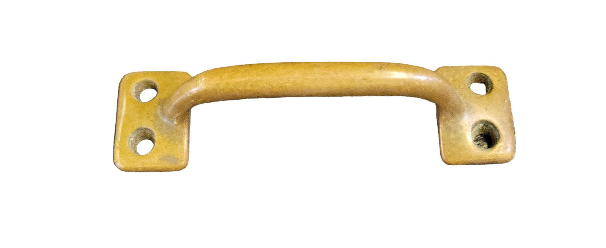 Solid Brass Utility Drawer Pull – 4-Hole Mount