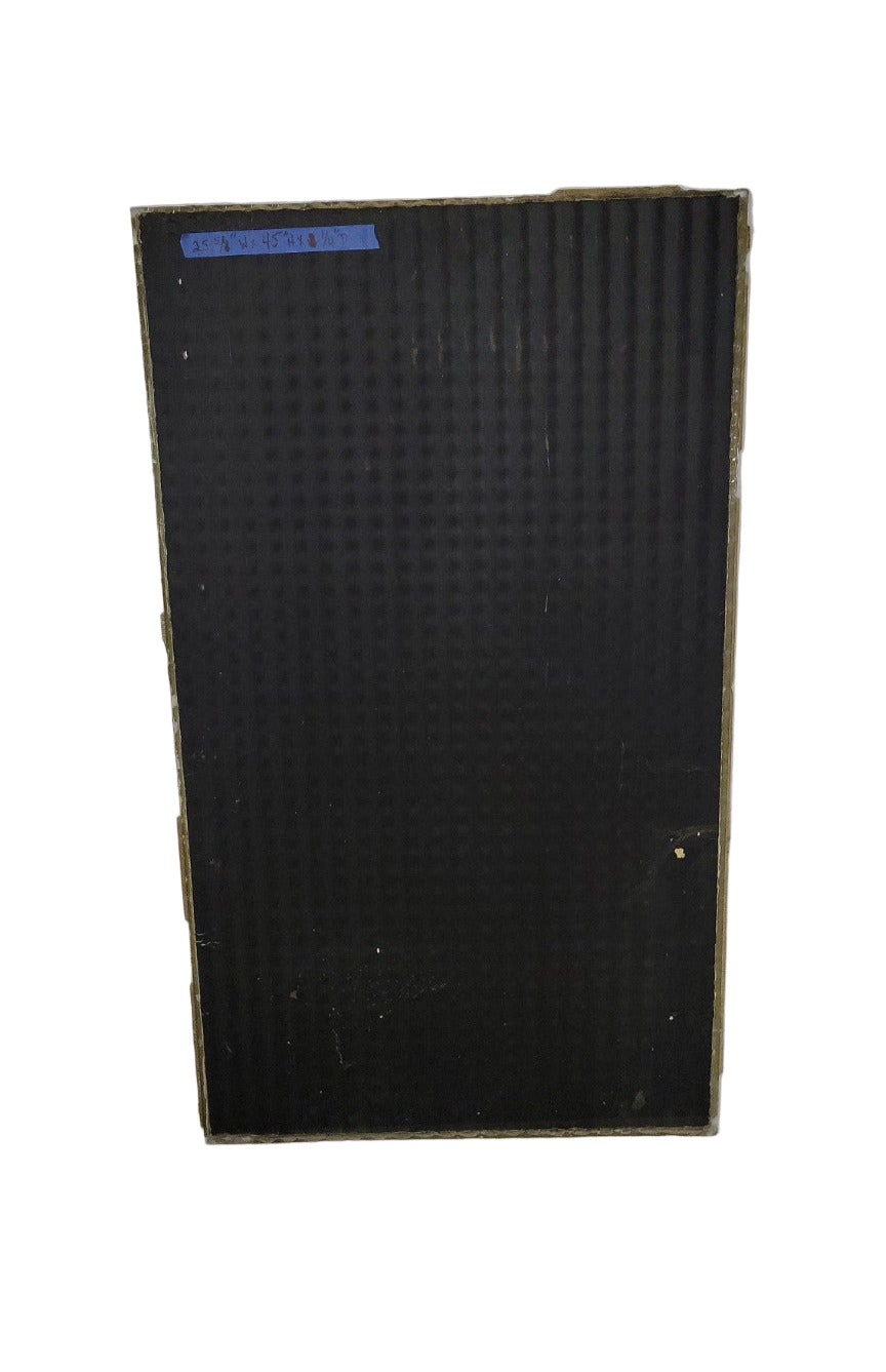 Industrial Painted Ribbed Glass Panel – Salvaged Architectural Element