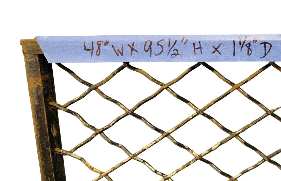 Oversized Welded Steel Wire Security Panel – 48″ × 95½″