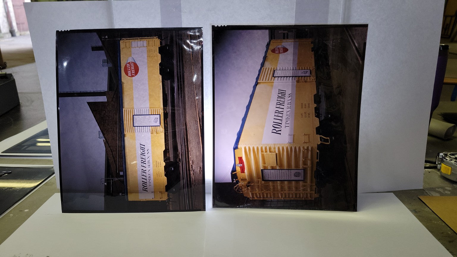 Timken “Roller Freight” Boxcar Kodachrome Film Negatives – Set of 4 (c. 1950s Railroad & Refrigeration Engineering)