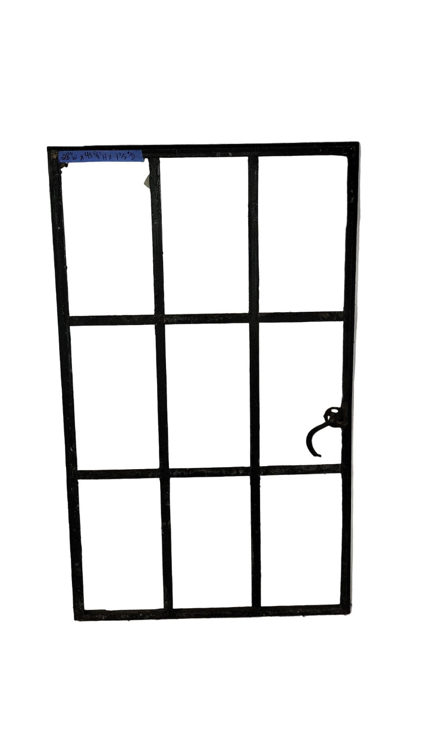 Antique Steel Casement Window with Latch – 9 Lite