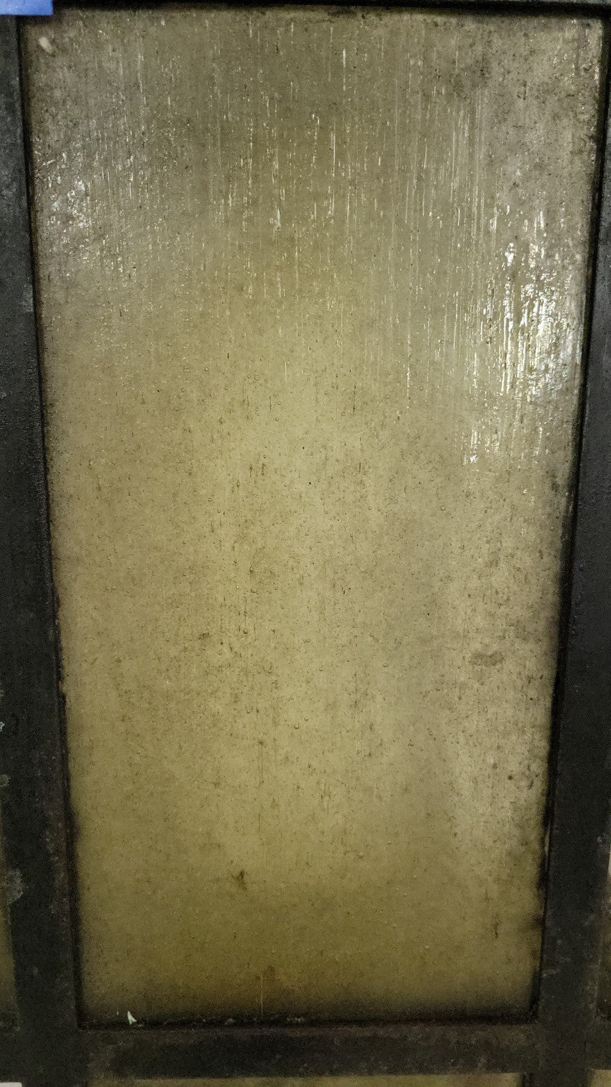 Antique 9-Lite Steel Casement Window with Seeded Glass – Distressed Panes