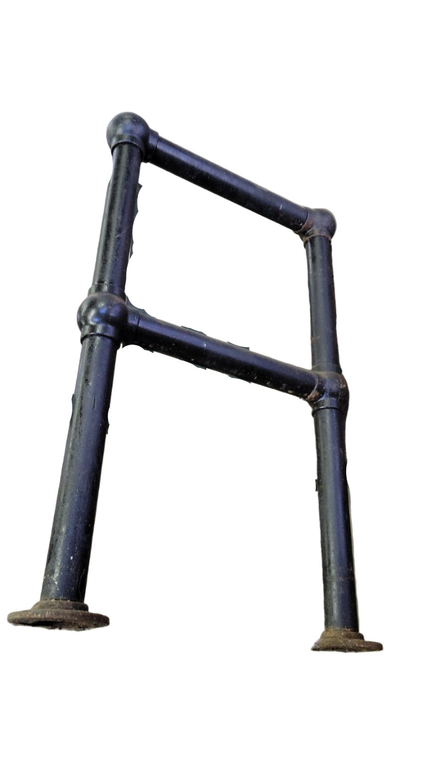 Short Industrial Pipe Guardrail – 24" W x 41 1/2" H x 3 1/2" D