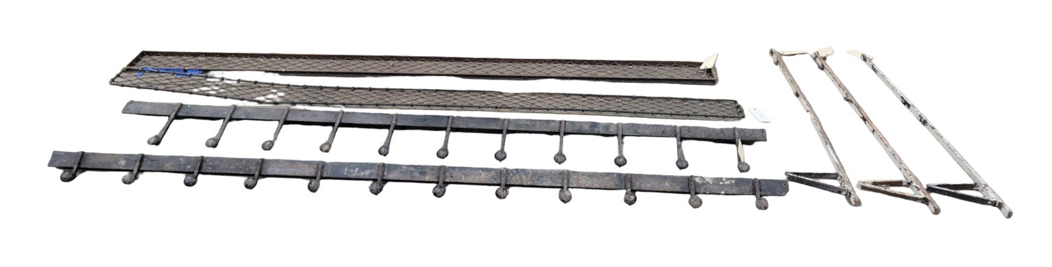 Carnegie Steel Industrial Wall Rack & Shelf Grate Set – Cleveland Salvage