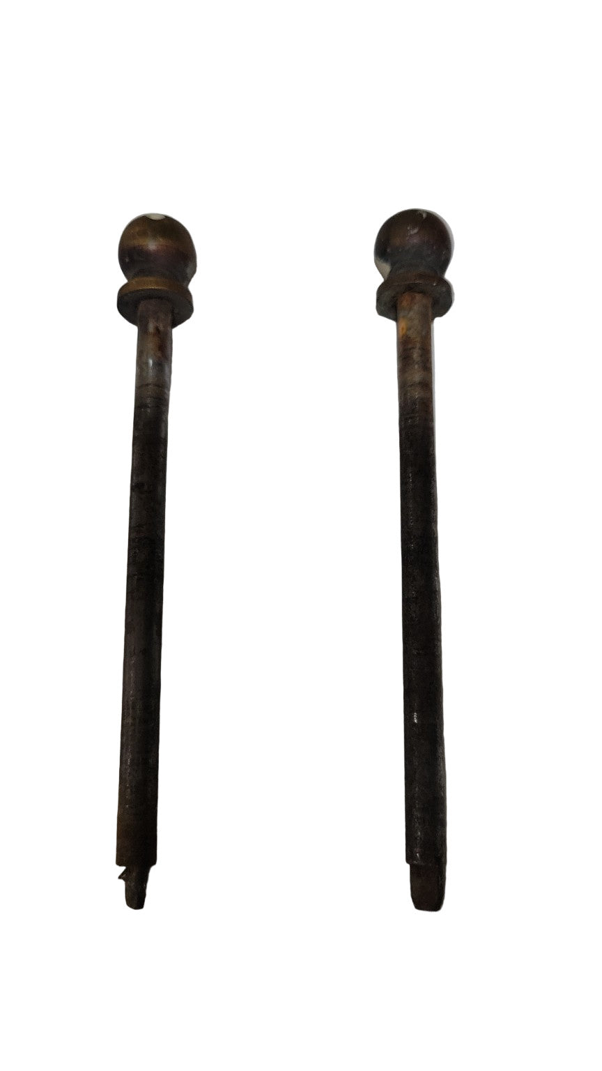 Set of 2 Antique Brass Ball-Tip Hinge Pins – 4½" Long