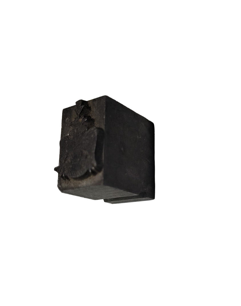Antique Printing Press Block – Heraldic Crest Design