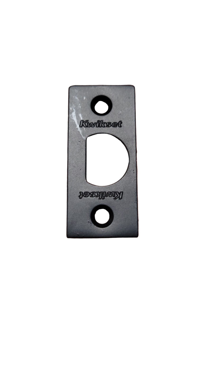 Kwikset Strike Plates – Set of 5 (Matte Black)