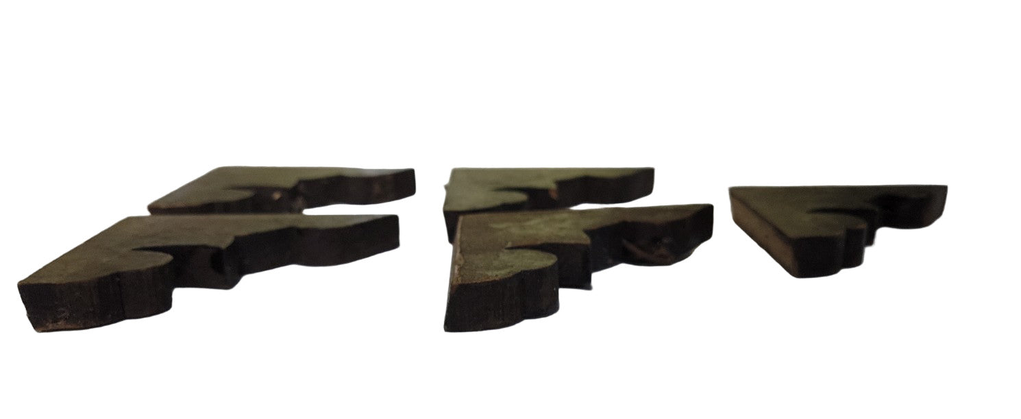 Set of 5 Vintage Wood Corner Brackets – Ornamental Trim