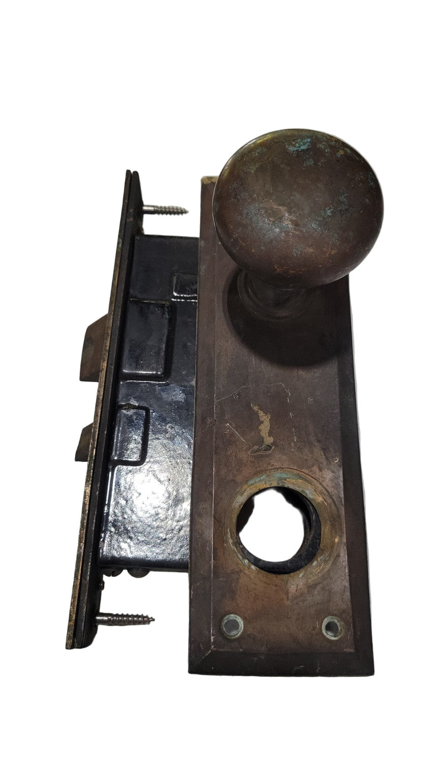 Antique SARGENT & CO "EASY SPRING" Mortise Lockset – Pat. Aug. 31, 1909