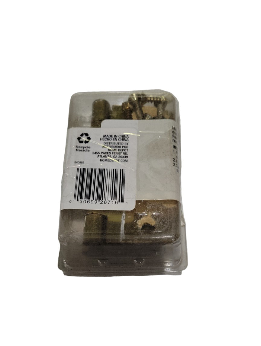 Everbilt 3-Pack Squeak-Free Door Hinges – 3½" Brass Finish (Used)