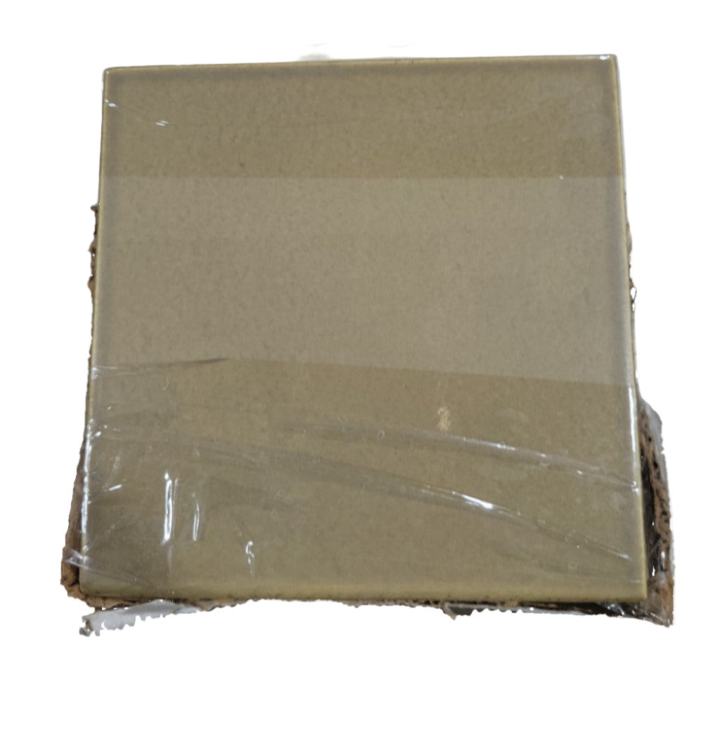 McIntyre Tile Company 6"x6" Matte Khaki Ceramic Wall Tile – 28 Tiles (14 Sq Ft)
