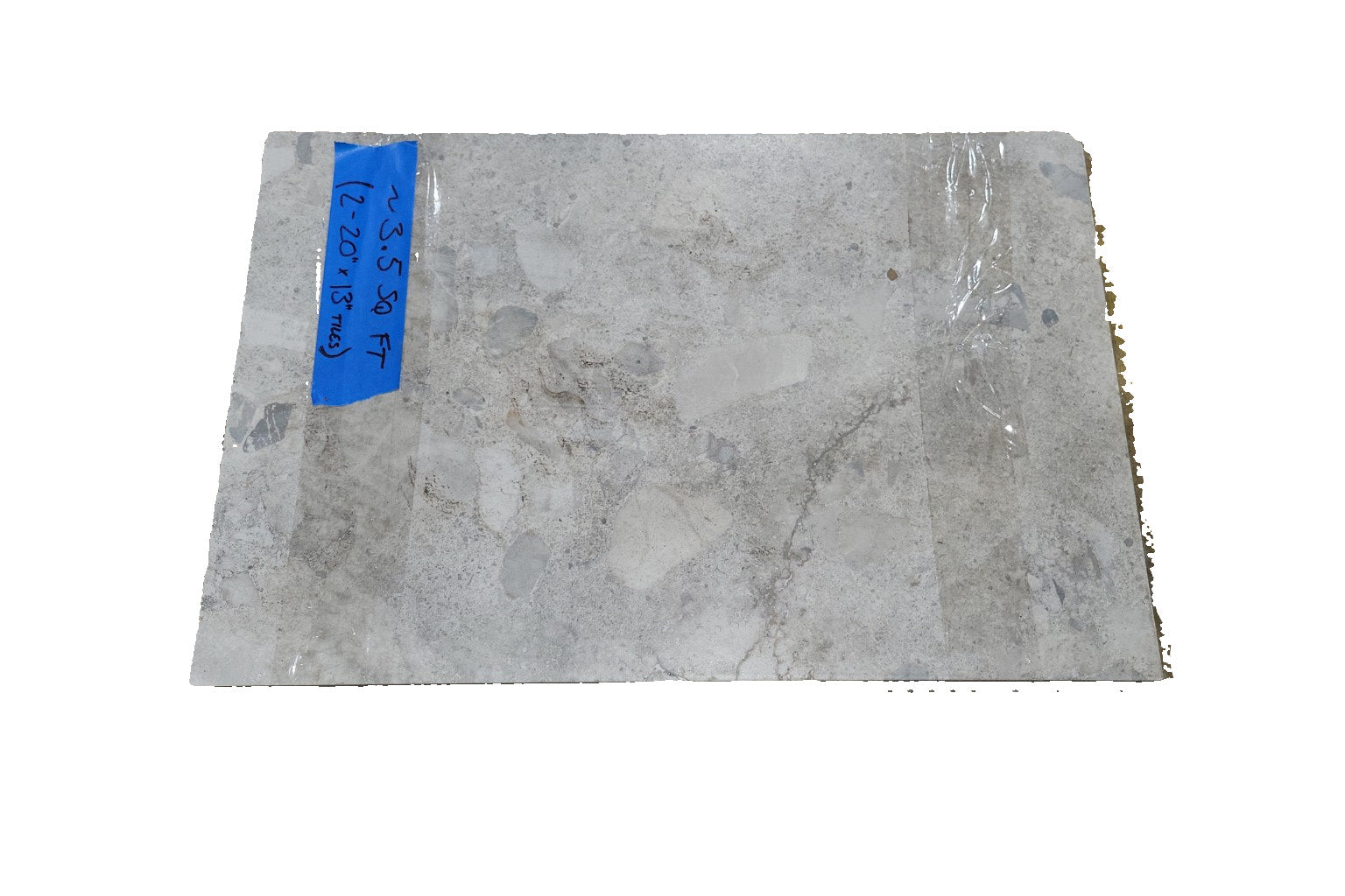 Terrazzo-Look 20"x13" Porcelain Floor Tiles – 2 Tiles (Approx. 3.5 Sq Ft)
