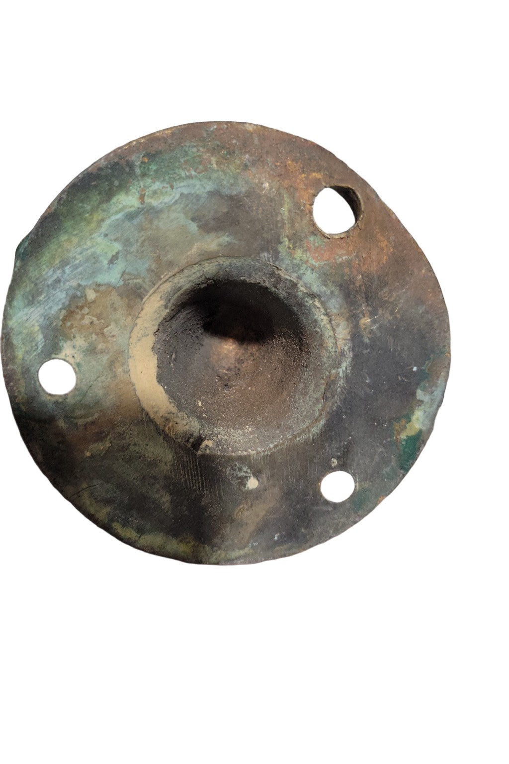 Set of 4 Reclaimed Cast Copper Handrail Brackets – Aged Patina