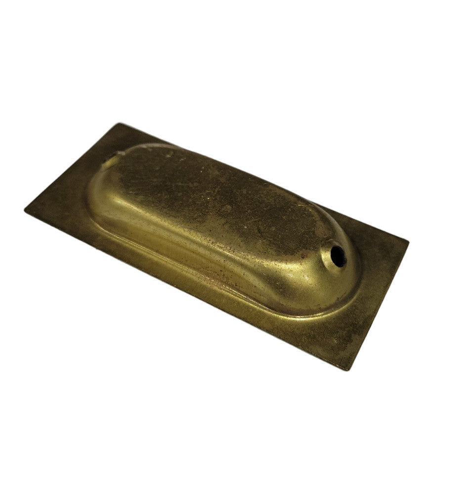 Recessed Brass Finger Pull – 3"