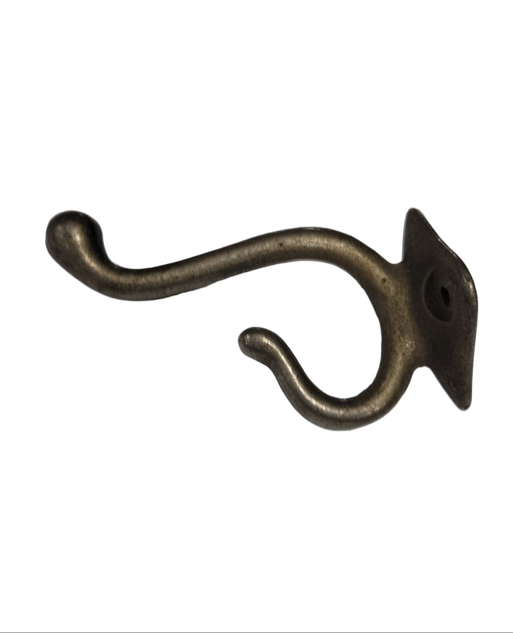 Antique Cast Iron Double Coat Hook – 3"