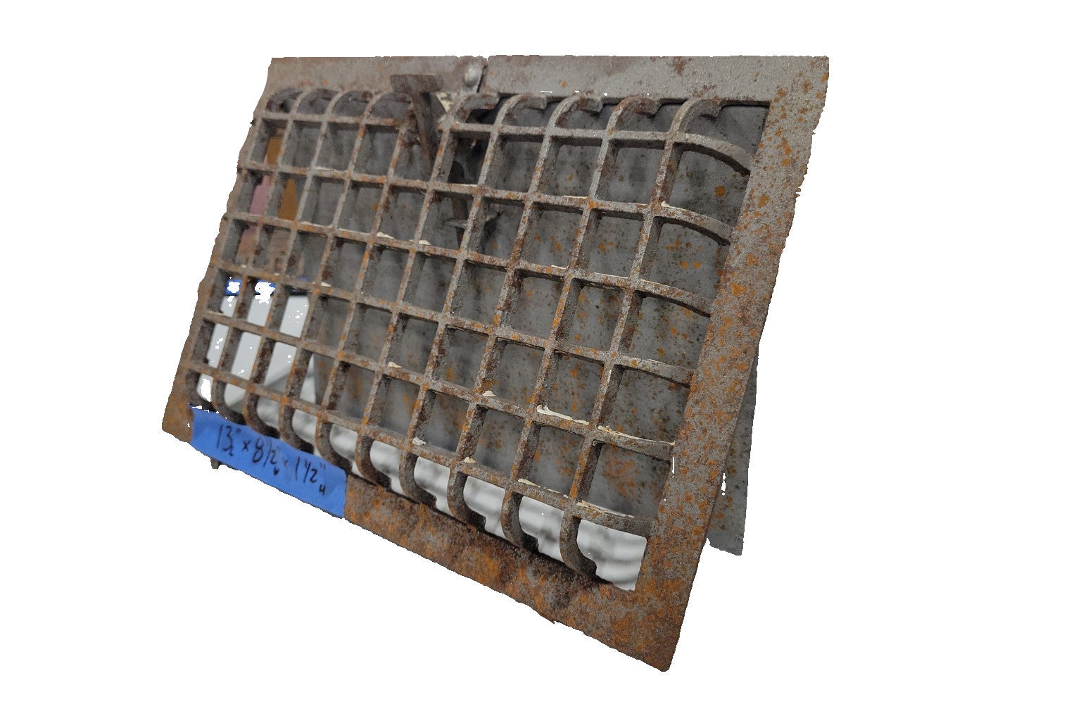 Antique Cast Iron Floor Grate with Adjustable Damper – 13"