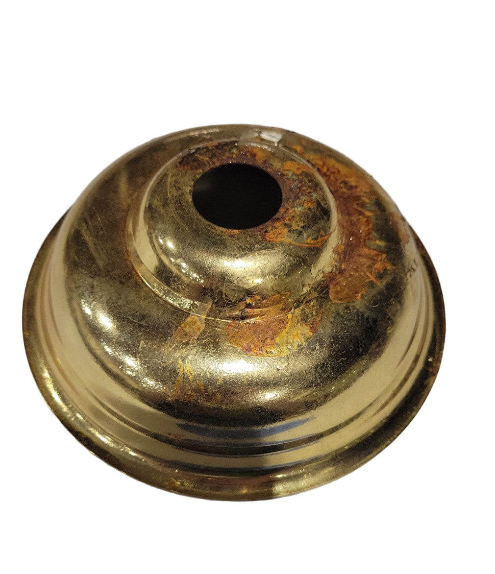 Vintage Brass-Plated Ceiling Canopy – 6 ¼" Diameter