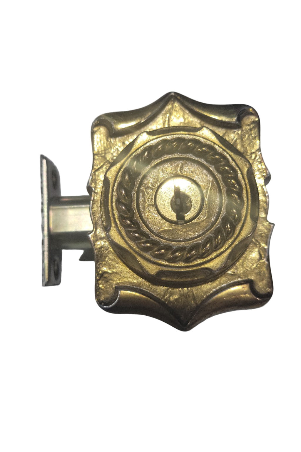 Amerock 9076-23 Ornate Brass Deadbolt Lock