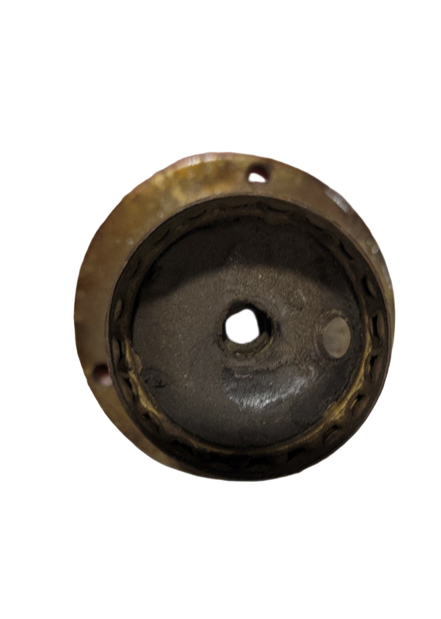 Antique Brass Light Fixture Base – 2 ⅞" Ø x 2 ⅝" H