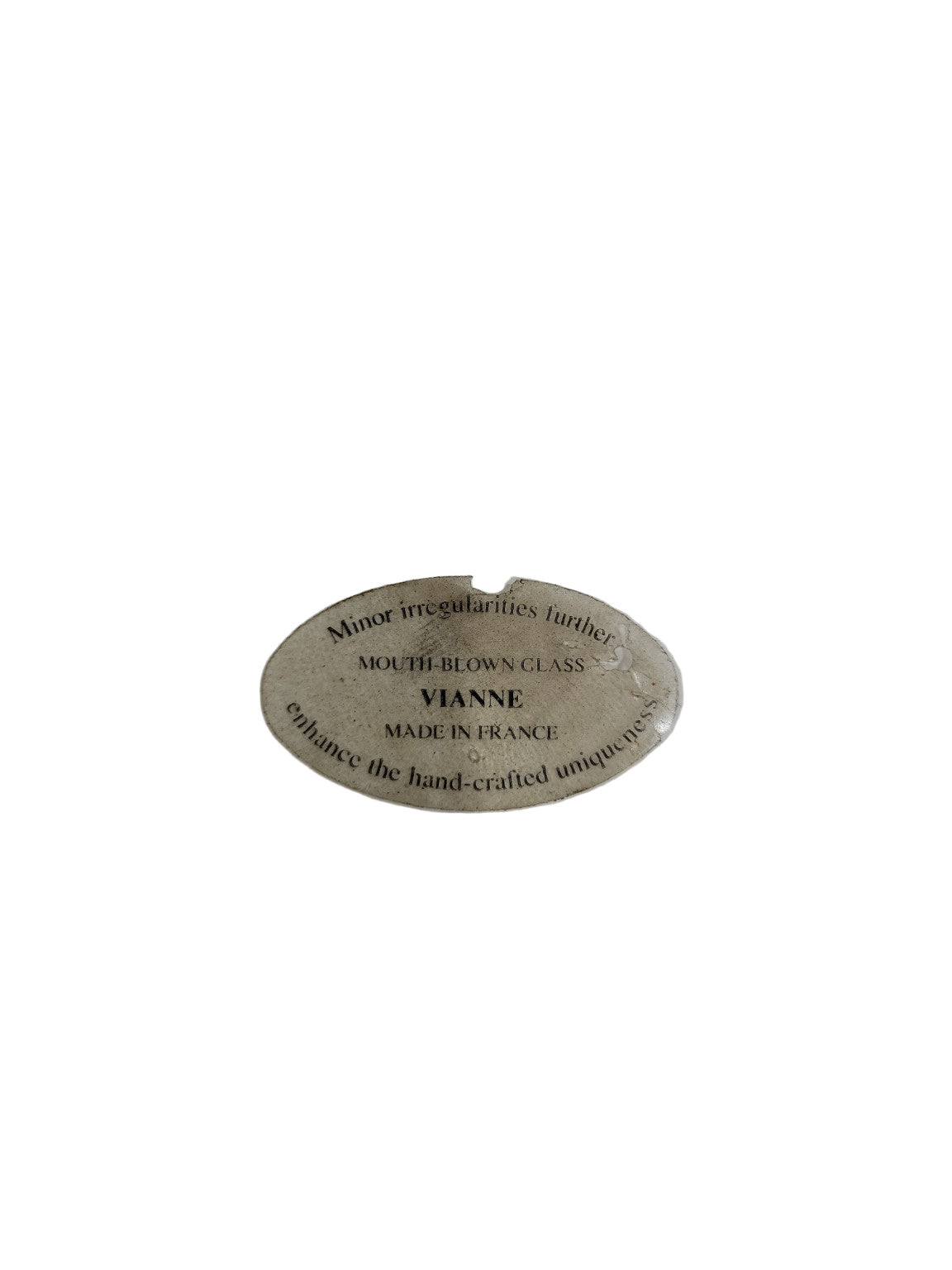 Vianne French Mouth-Blown Glass Shade – 6" D x 3½" H