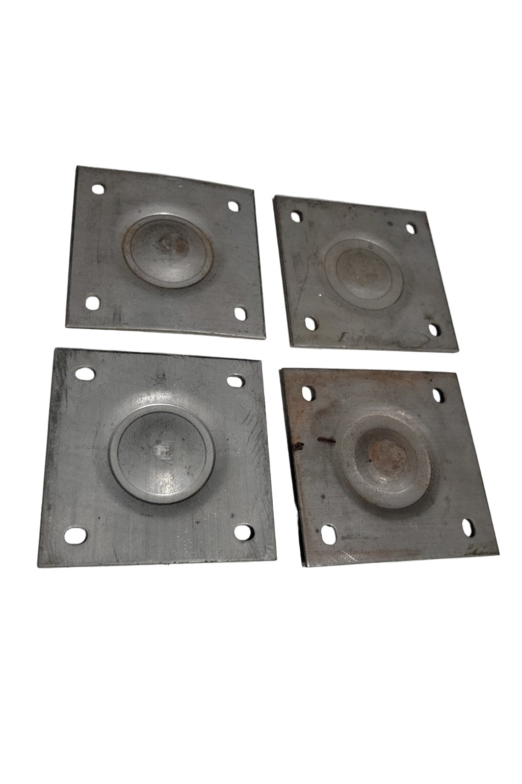Set of 4 Steel Mounting Plates – 4" x 4"