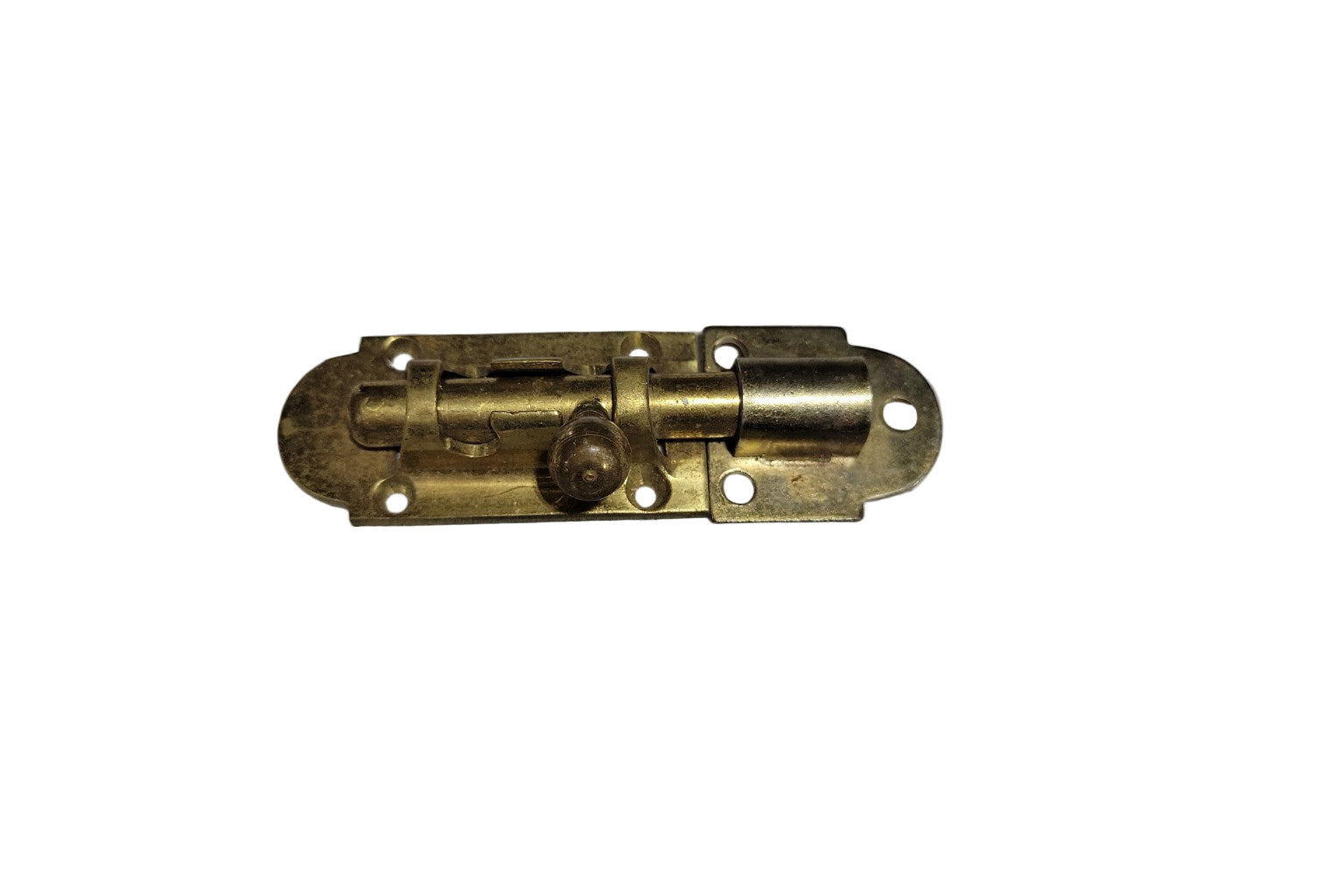 Vintage Brass Barrel Bolt Slide Latch – 4" L x 1¼" W