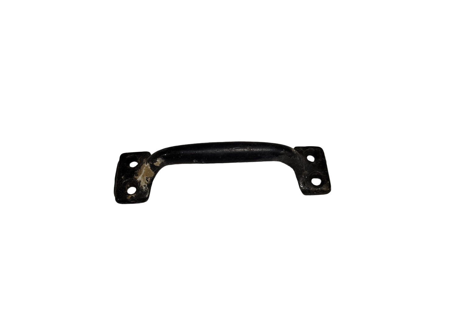 Vintage Black Painted Steel Drawer Pull – 4" L x 1" W