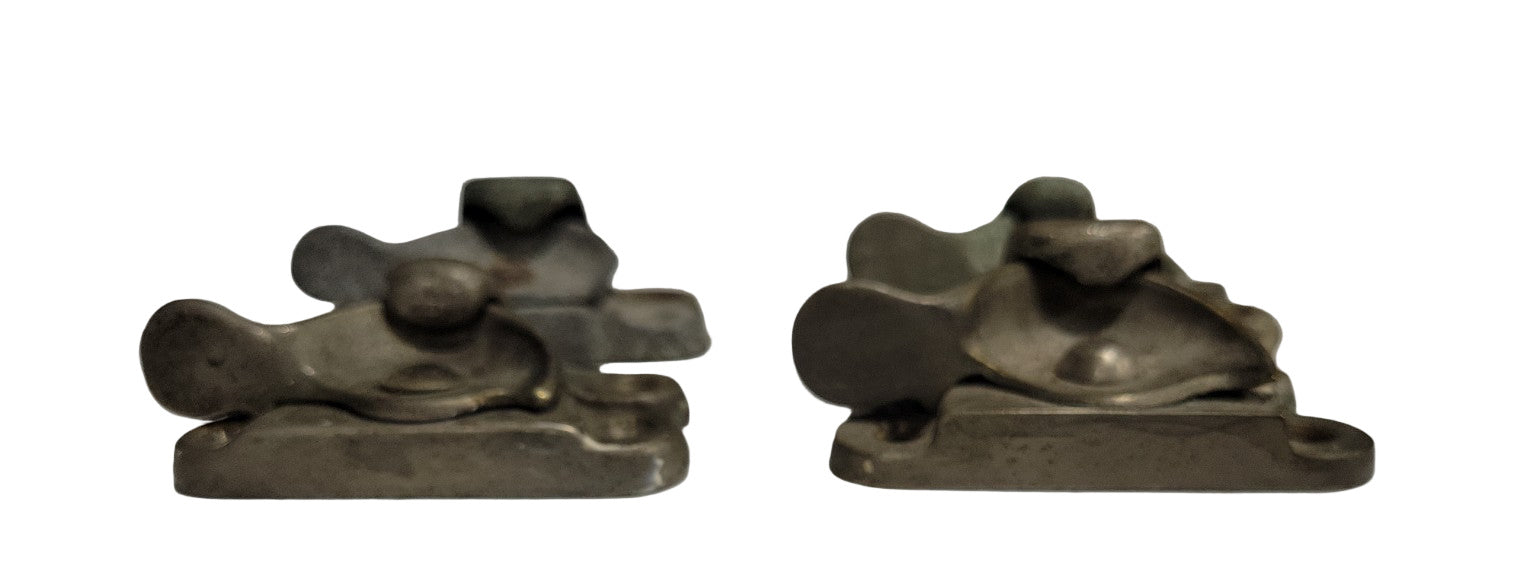 Set of 4 Vintage Brass Window Sash Locks – 2 ¾" L x 1" W