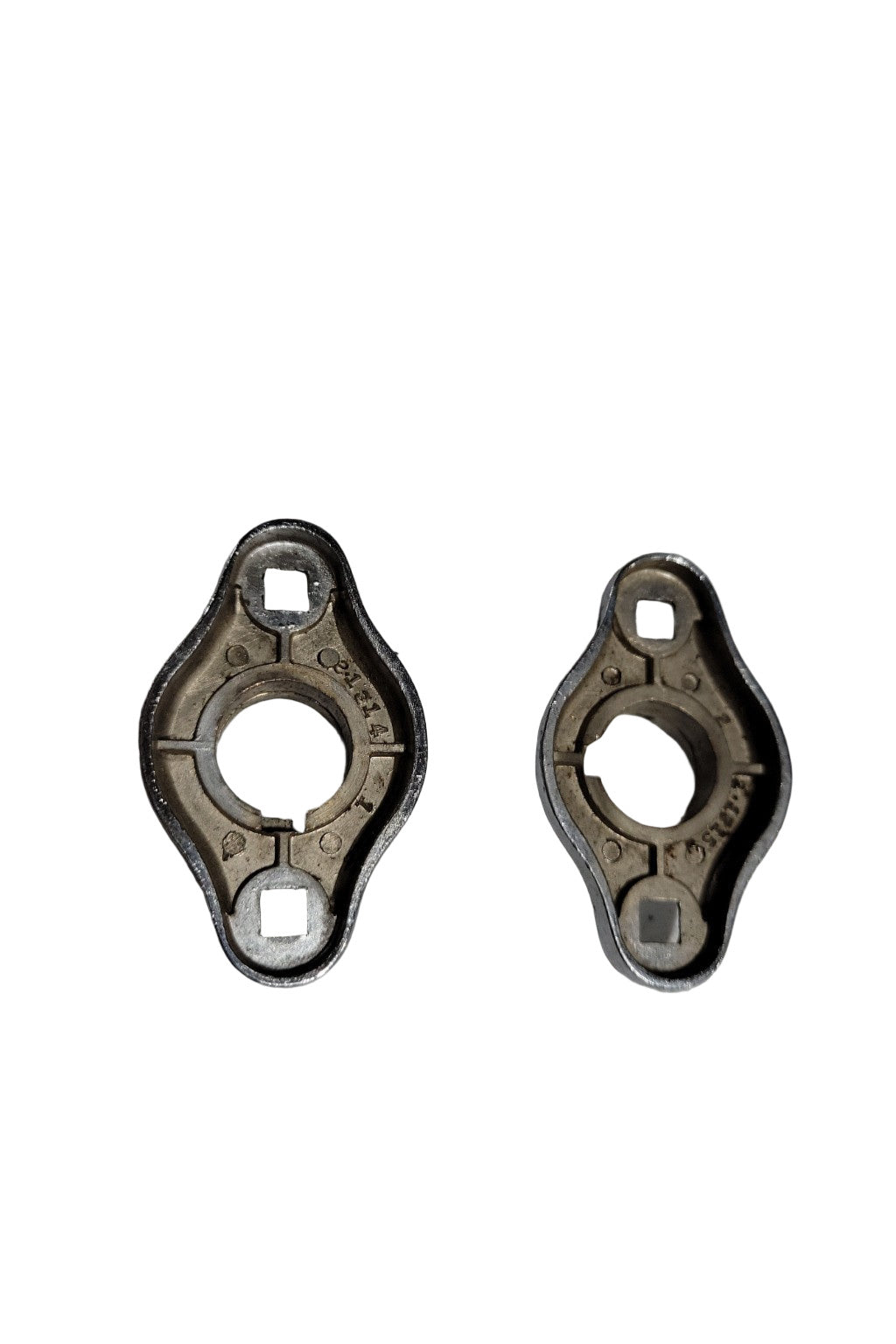 Pair of Vintage Chrome Curtain Rod Brackets – 1¼" W x 2" L