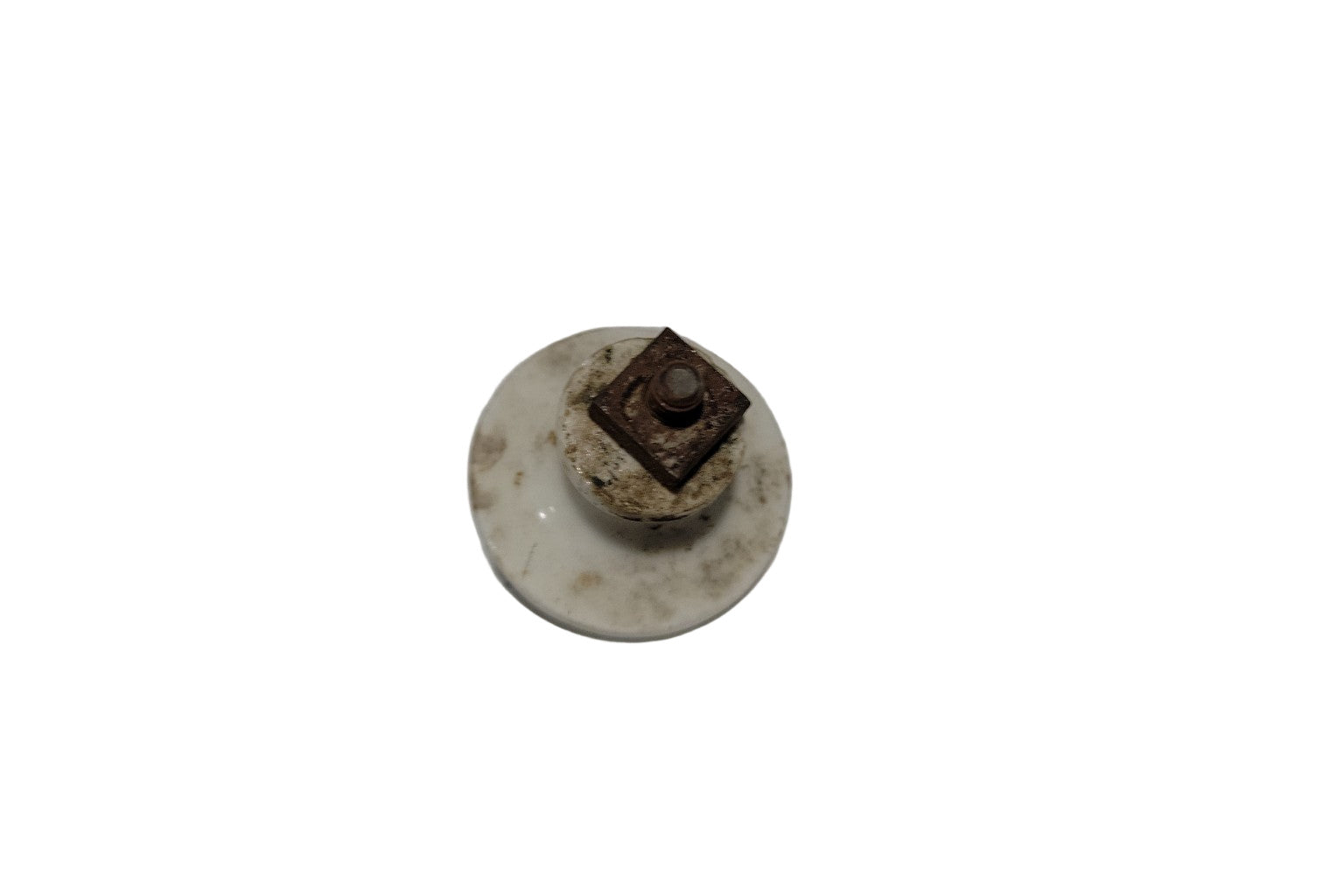 Antique Porcelain Cabinet Knob – 1⅛" D x 3¼" L