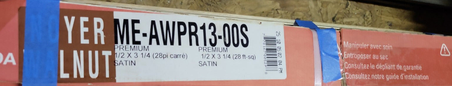 Mercier Engineered Hardwood Flooring – American Walnut, Satin Finish, 3¼ Width