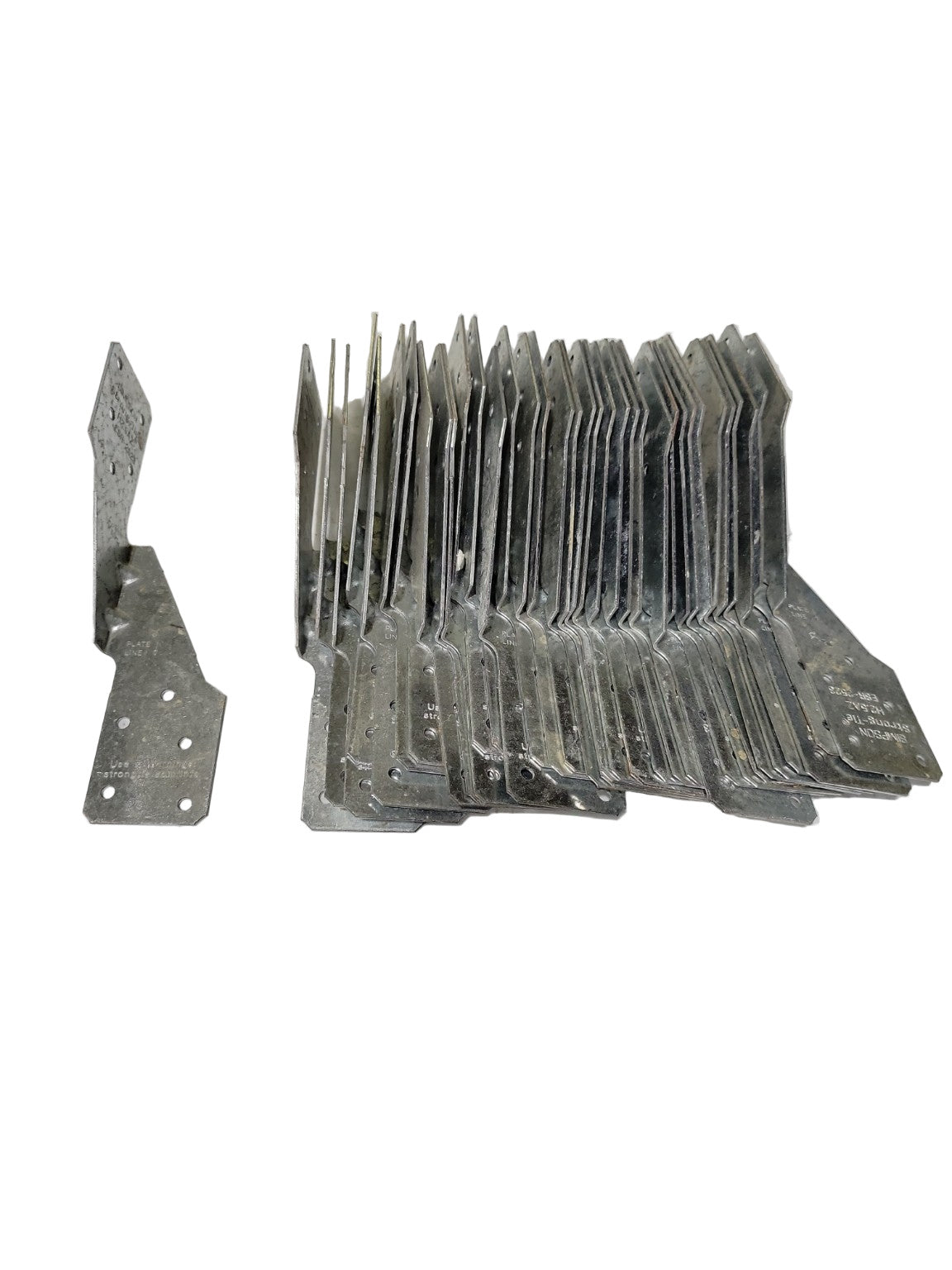 Lot of 36 Simpson Strong-Tie H2.5AZ Hurricane Ties – 1 ½" x 6"