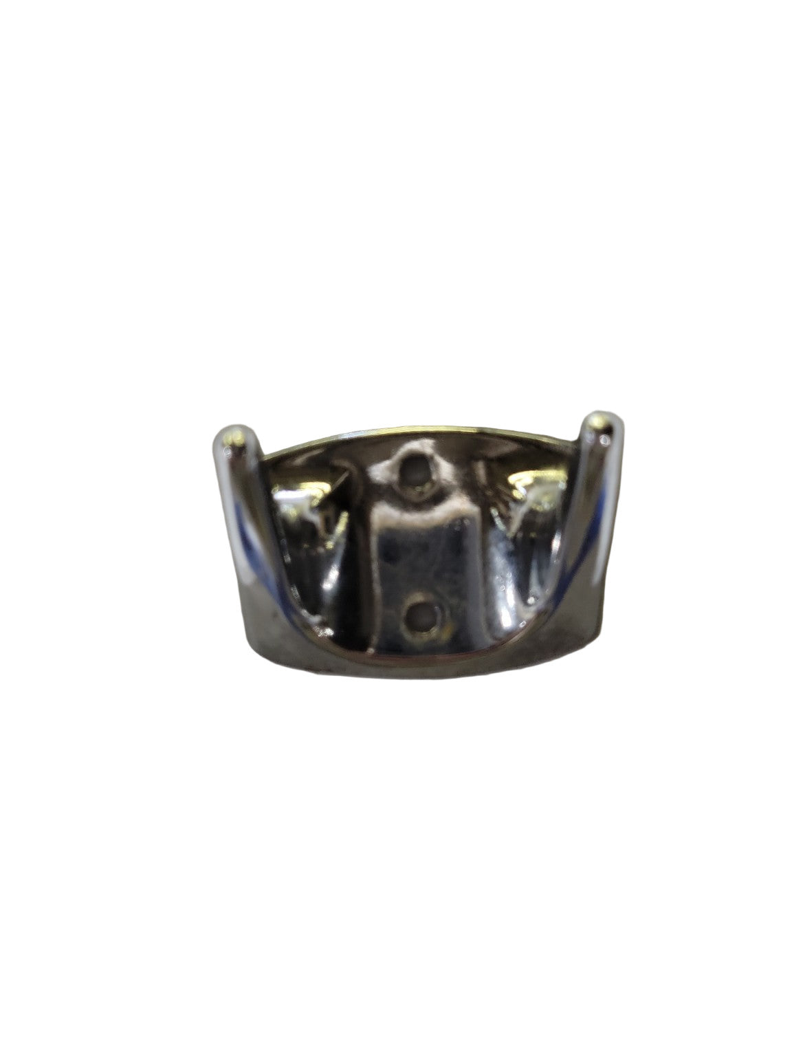 Single Chrome Double-Prong Utility Hook – 2 ⅛" W x 1 ½" H x 2" D