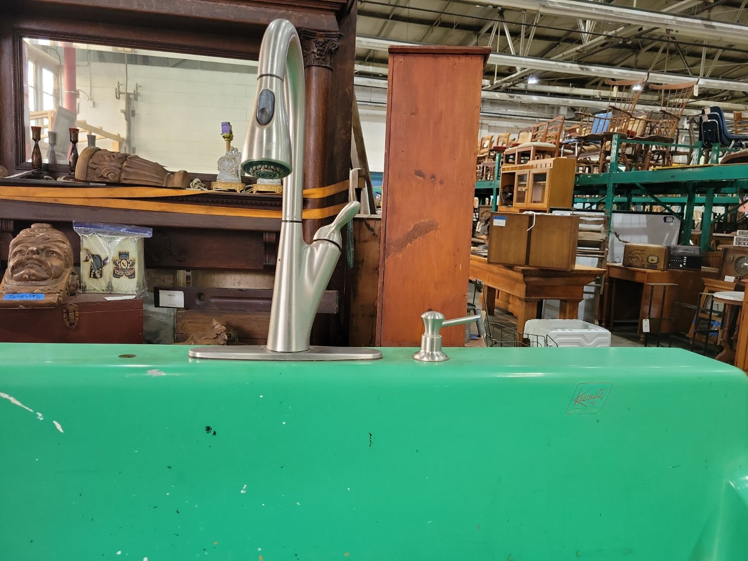 Vintage Kreonite Industrial Darkroom Sink – 106" Wide
