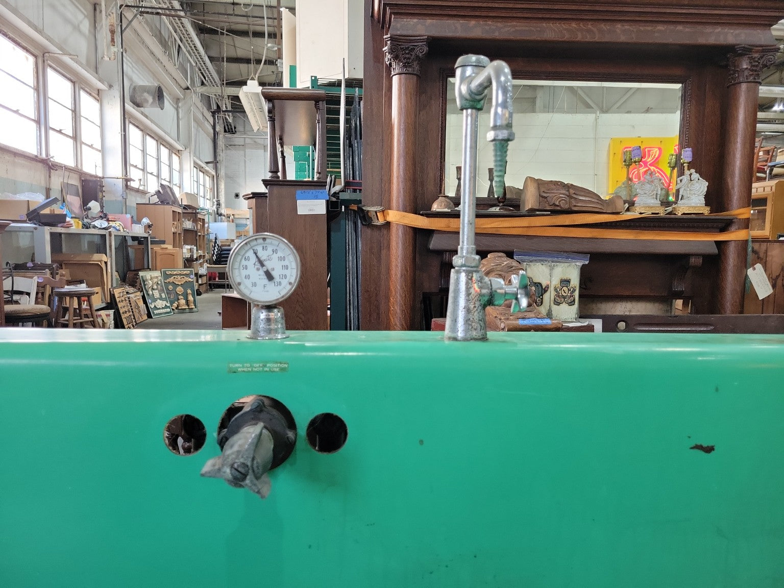 Vintage Kreonite Industrial Darkroom Sink – 106" Wide