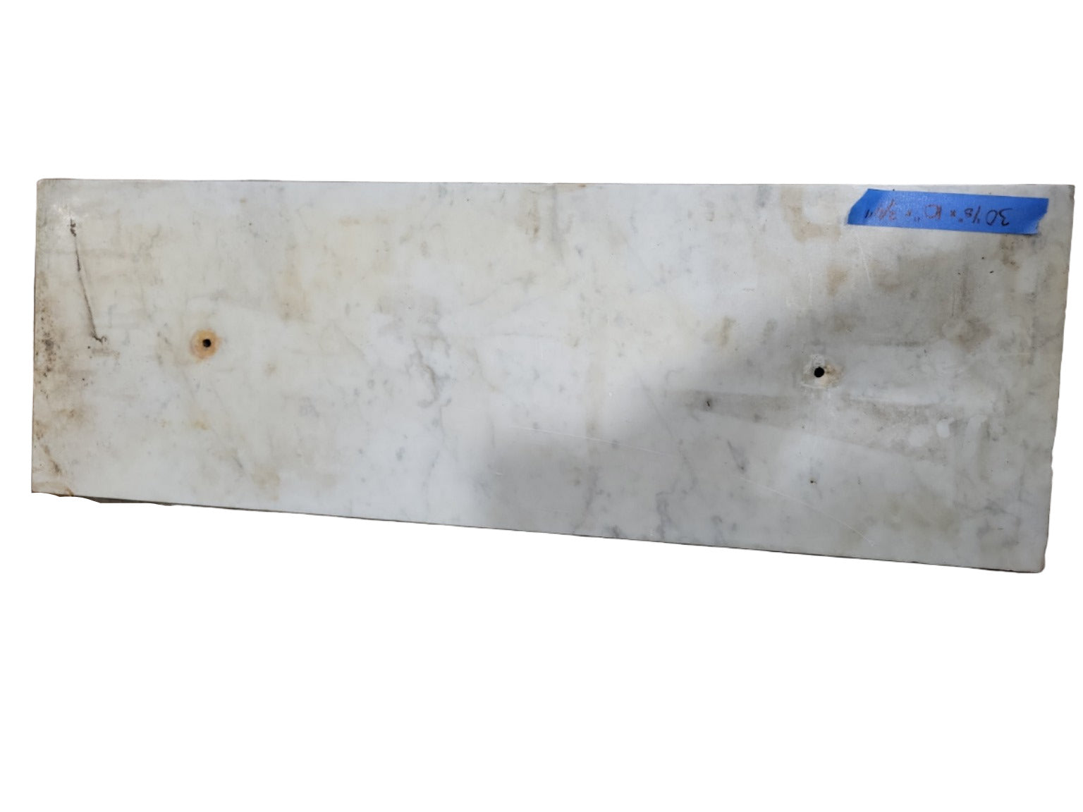 Antique White Marble Vanity Top with Backsplash and Sidesplash – 3-Piece Set