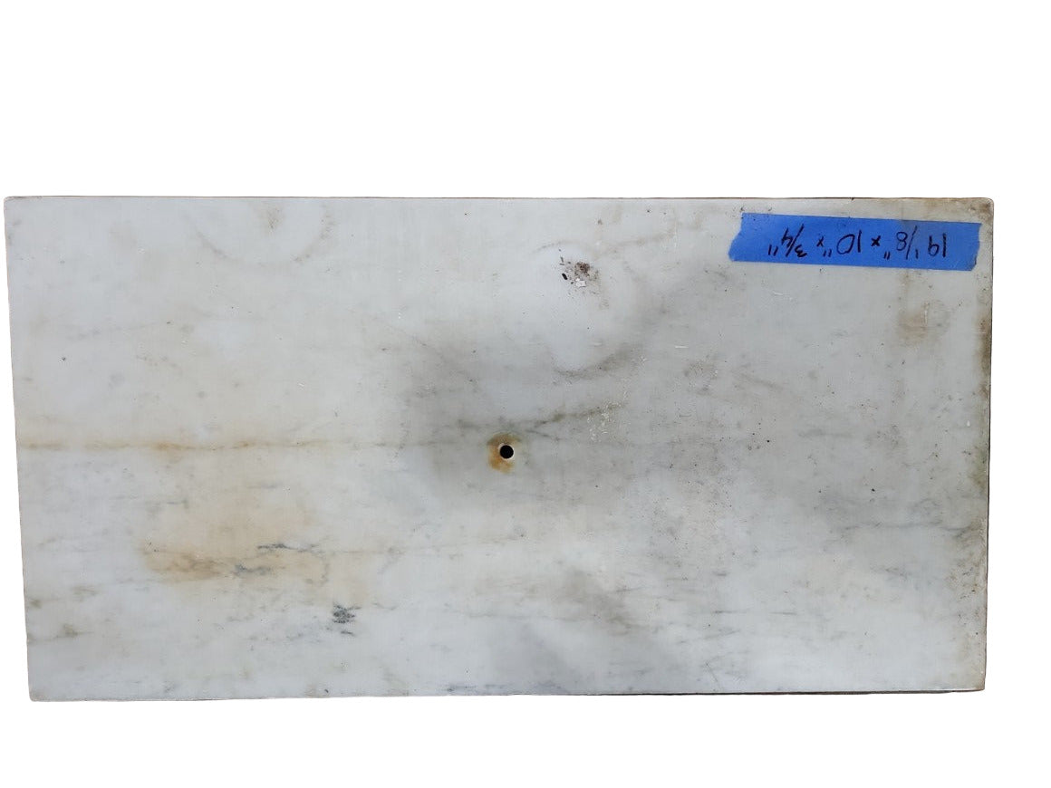 Antique White Marble Vanity Top with Backsplash and Sidesplash – 3-Piece Set