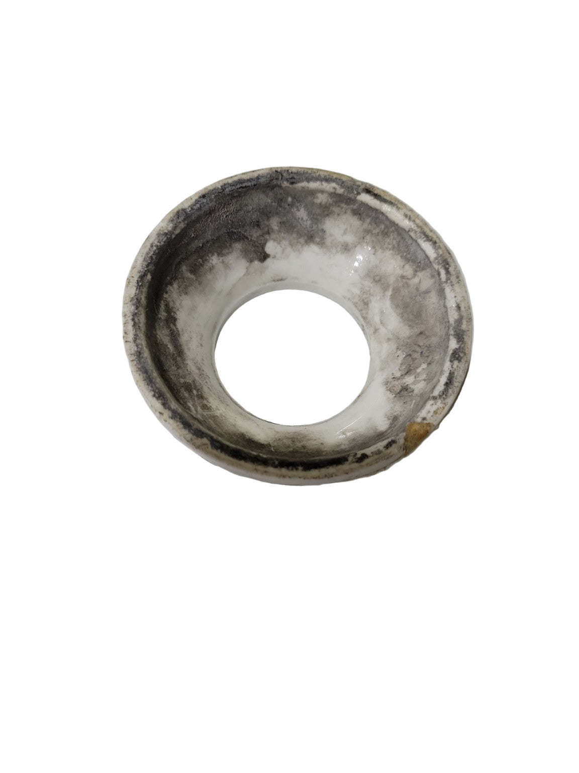 Vintage Porcelain Escutcheon Collar – 3" Diameter