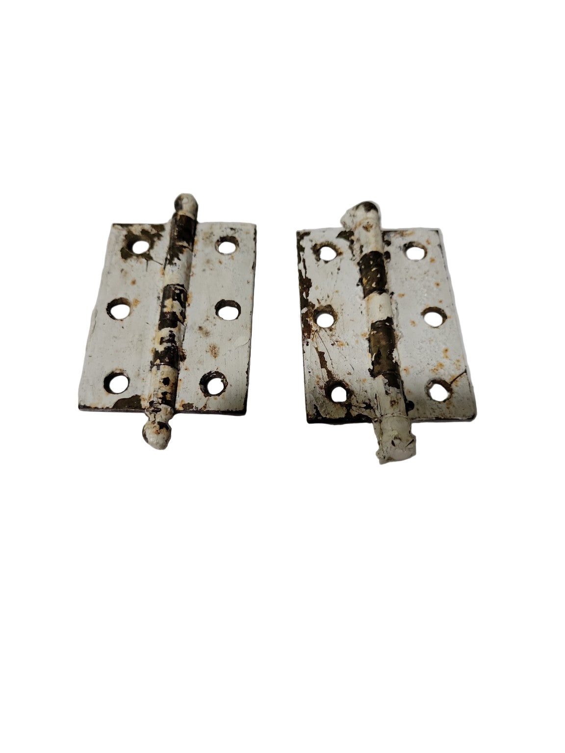 Pair of Vintage Brass Cabinet Door Hinges – 3 ¼" H x 1 ¾" W (Each Leaf)