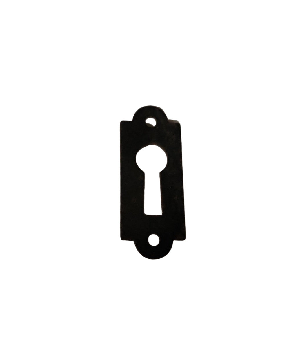 Antique Escutcheon Keyhole Plate – Iron – 1 ⅞" x ¾"