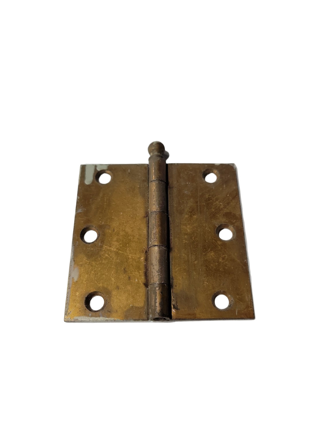 Set of 3 Cabinet Hinges – Brass Plated – 2 ⅝" x 2 ½"
