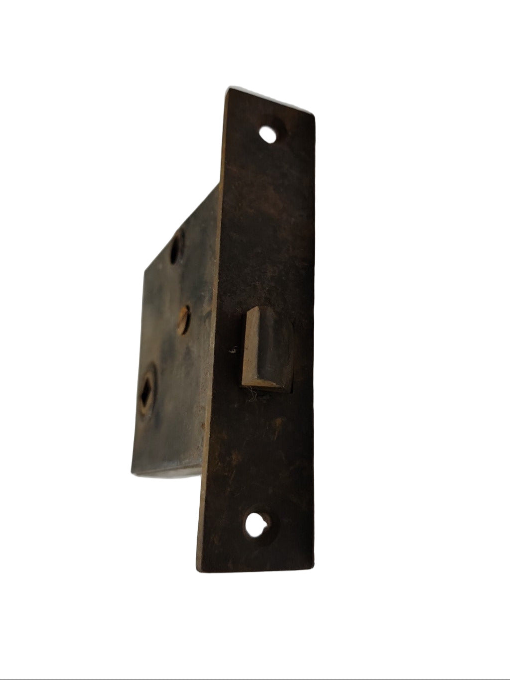 Antique Mortise Lock Case – 3 ¼" W x 2 ⅞" H