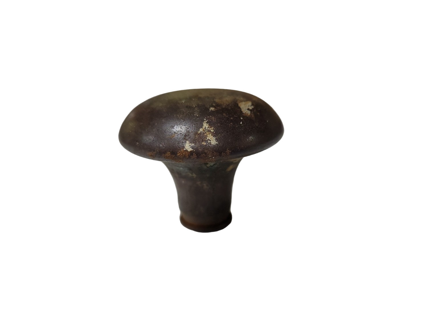 Small Antique Cast Iron Door Knob (Mushroom Style) – 1 7/16″ Ø × 1 ½″ D