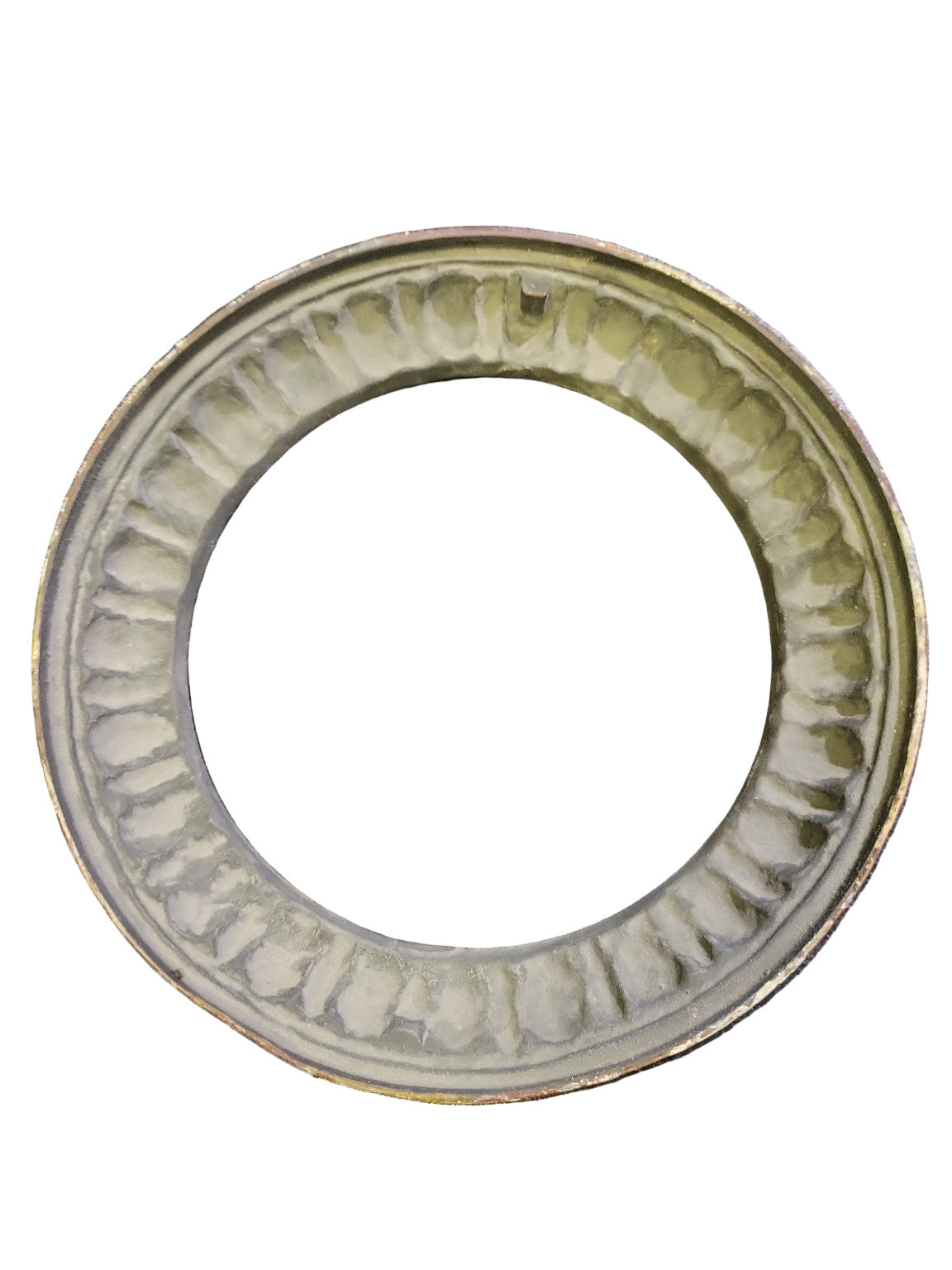 Antique Ornamental Brass Trim Ring / Medallion – 9½″ Ø x 1¼″ Thick