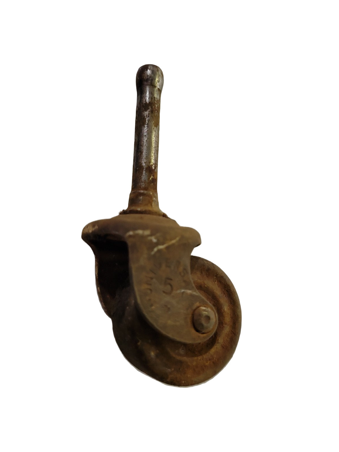 Set of 4 Antique “UNIVERSAL 5” Furniture Casters – Metal Wheels