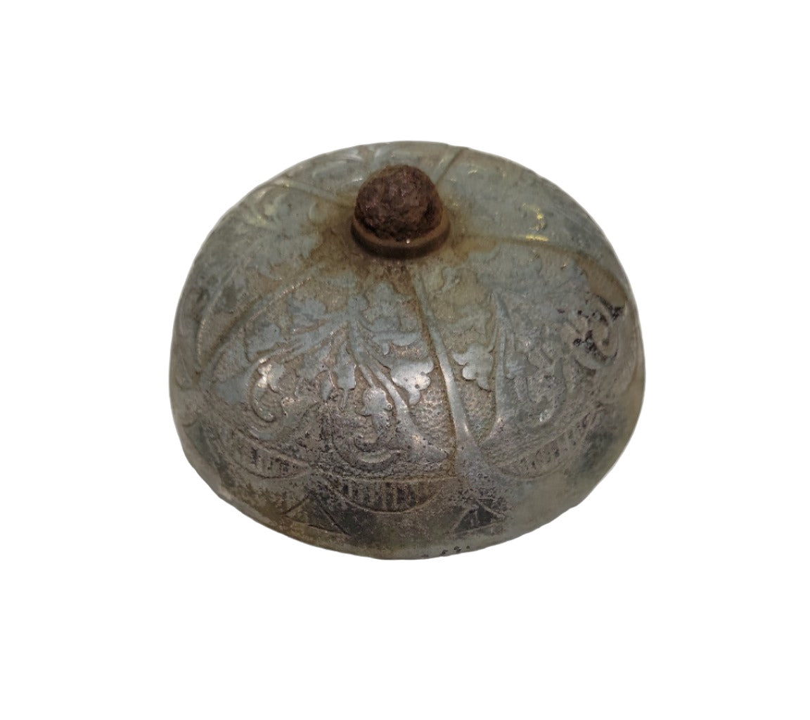 Antique Embossed Brass Door Bell Cover – Victorian Era