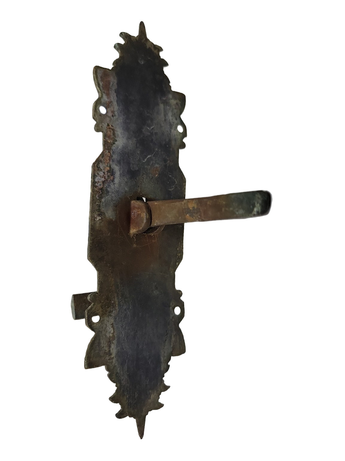 Antique Cast Brass Eastlake Door Thumb Latch – Ornate Backplate
